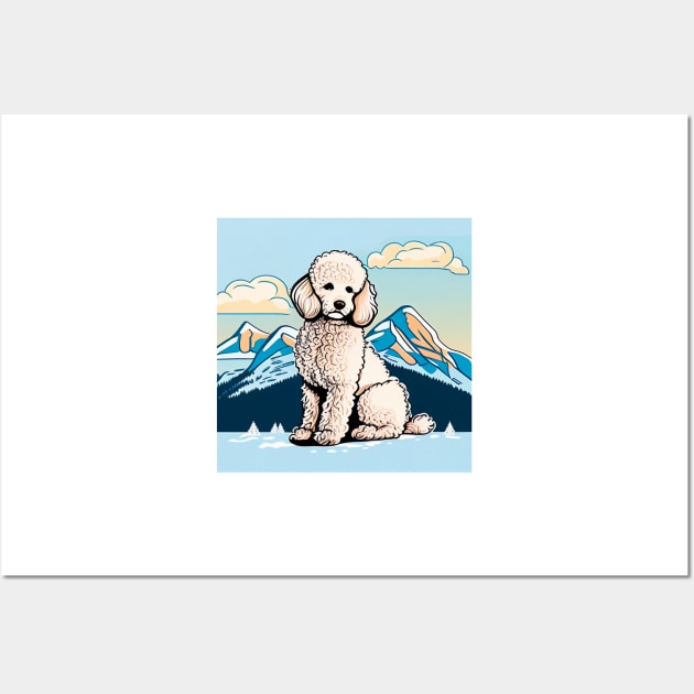 Support the Environment with Every Purchase - Poodle Mountain Design Wall Art by Greenbubble